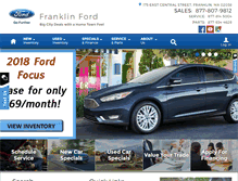 Tablet Screenshot of franklinford.com